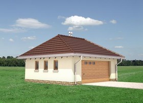 Elewacje projektu Garaż 35