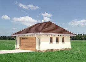 Elewacje projektu Garaż 35