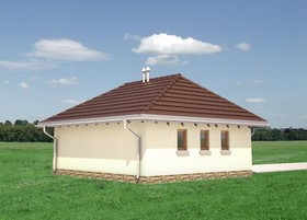 Elewacje projektu Garaż 35