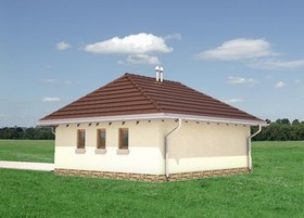 Elewacje projektu Garaż 35