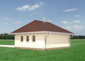 Elewacje projektu Garaż 35