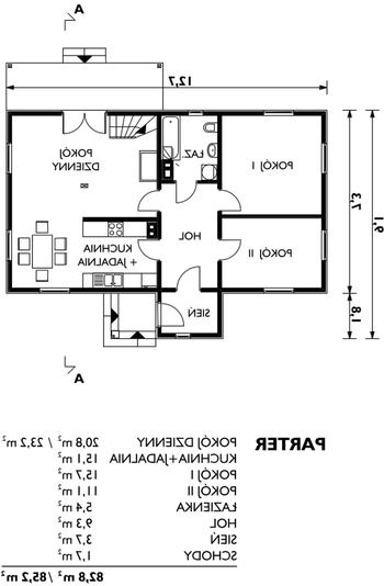 Rzut  projektu Jemioła