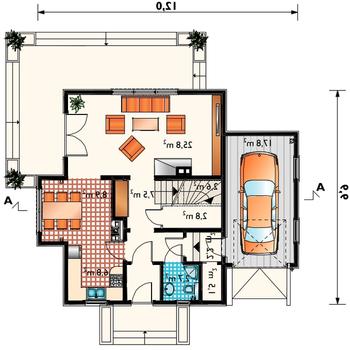 Rzut projektu Koliba SZKP