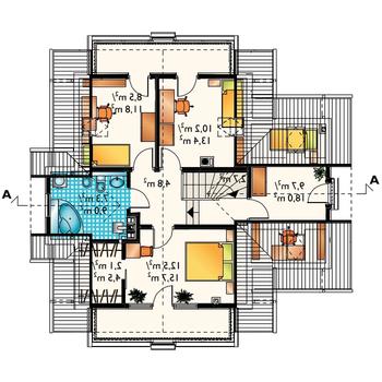 Rzut projektu Koliba SZKP