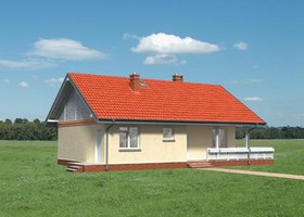 Elewacje projektu Modrzyk SZKP