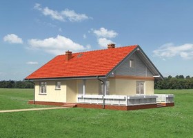 Elewacje projektu Modrzyk SZKP