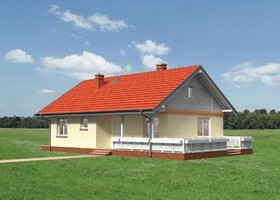 Elewacje projektu Modrzyk SZKP