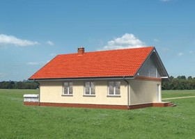 Elewacje projektu Modrzyk SZKP