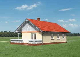 Elewacje projektu Modrzyk SZKP