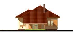 Elewacje projektu Mały z garażem