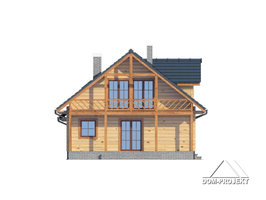 Elewacje projektu Osiek dw z garażem