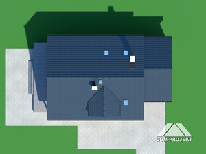 Działka projektu Osiek dw z garażem