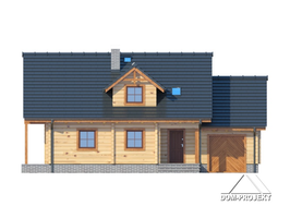 Elewacje projektu Osiek dw z garażem