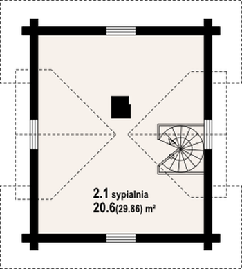 Rzut  projektu Gajowo 6p