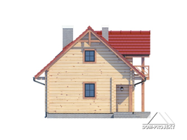 Elewacje projektu Grabie małe dw3