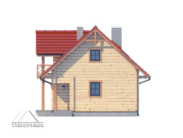 Elewacje projektu Grabie małe dw3