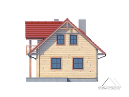 Elewacje projektu Grabie małe dw3