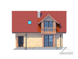 Elewacje projektu Grabie małe dw3