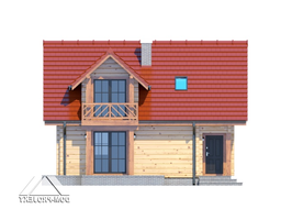 Elewacje projektu Grabie małe dw3