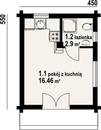 Rzut  projektu Gajowo