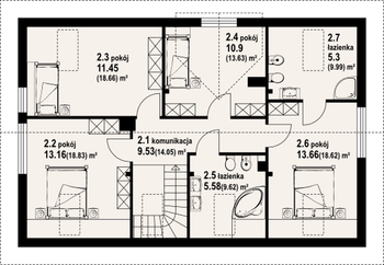 Rzut  projektu Korfantów dws