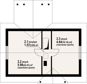 Rzut projektu Hoczew mała 3