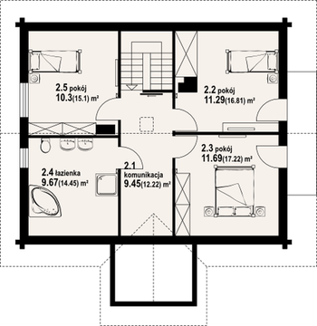 Rzut  projektu Jaworkowice dw