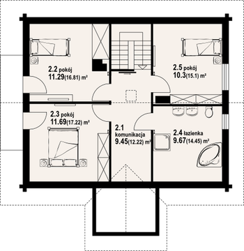 Rzut  projektu Jaworkowice dw