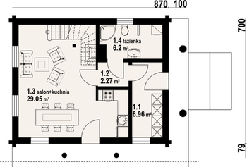 Rzut  projektu Gaik 5dw