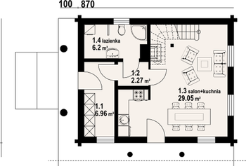 Rzut  projektu Gaik 5dw