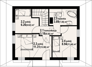 Rzut  projektu Gaik 5dw