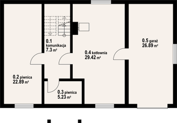 Rzut  projektu Milicz 9 dw