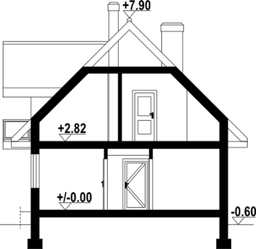 Przekrój projektu Gryfów dws