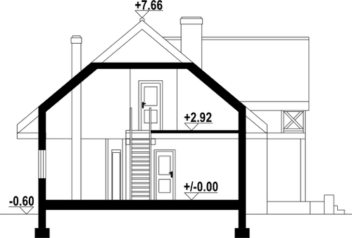 Przekrój projektu Koralowo dw-01