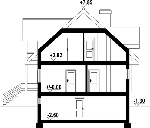 Przekrój projektu Milicz 9 dw-01