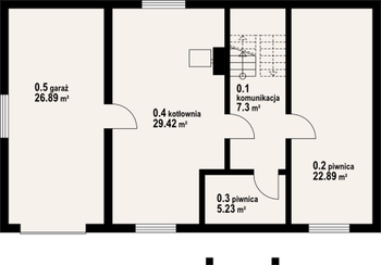 Rzut  projektu Milicz 9 dw-01