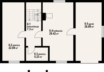 Rzut  projektu Milicz 9 dw-01