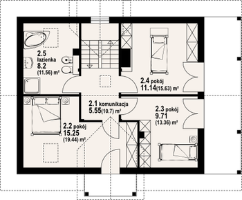 Rzut  projektu Milicz 9 dw-01