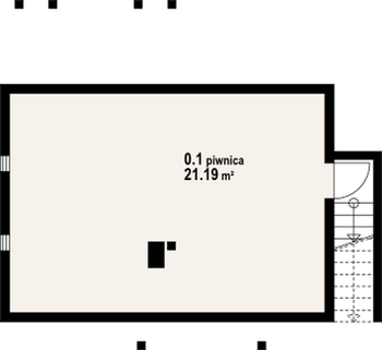 Rzut  projektu Hoczew mała 9 dws