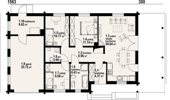 Rzut projektu Piaseczno 3g dw