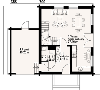 Rzut  projektu Grabów dwg 3