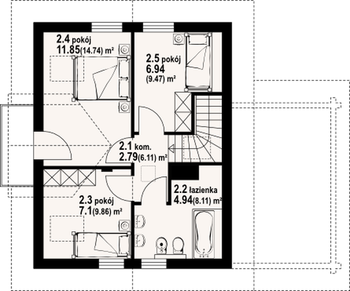 Rzut  projektu Grabów dwg 3