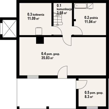 Rzut  projektu Jaworzynka dw