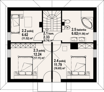 Rzut  projektu Jaworzynka dw