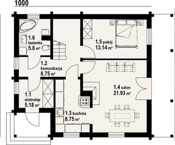 Rzut  projektu Osiek dw