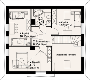 Rzut projektu Orzechów dw