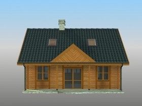 Elewacje projektu Krasnal (letniskowy)