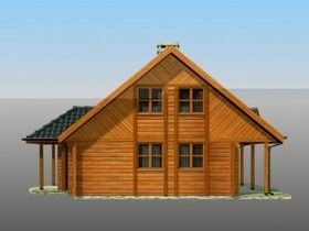 Elewacje projektu Krasnal (letniskowy)