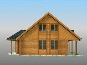 Elewacje projektu Krasnal (letniskowy)