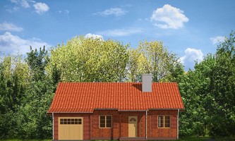 Elewacje projektu Modrzewiowy